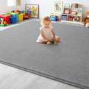 6x9 Feet Grey Area Rugs for Bedroom, Indoor Washable Memory Foam Rug for Living Room, Modern Aesthetic Minimalist Non-Slip Carpets for Kids Boys Girls Adults Dorm Home Decor