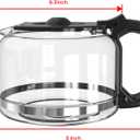Gevi 10-Cup Replacement Glass Coffee Carafe for Coffee Maker Compatible with Model DCMB0-BK0A1