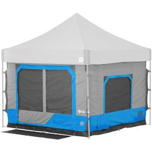 E-Z UP Camping Cube 6.4, Converts 10' Straight Leg Canopy into Camping Tent (Canopy/SHELTER NOT Included), Splash