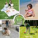 Pop up Kids Play Tent, Foldable Kids Playhouse Indoor Outdoor Toys Tents for Boys Girls Toddlers Birthday with Portable Storage Bag, Green Dinosaur