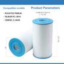 PWK30 Hot Springs Spa Filters, Compatible for Watkins 31489, Unicel C-6430, Filbur FC-3915, P/N0969601,73178, 73250, 71825, 30 sq.ft.Hot Tub Filter 3 Pack