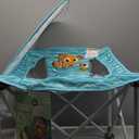 Bright Starts Disney Finding Nemo Pop 'N Chill Travel Seat, Indoor/Outdoor Use, Infant Seat with UPF 50+ Canopy, Blue, Ages 0-6 Months