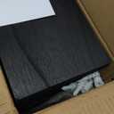 Wood Floating Shelves for Wall Decor, Rustic Wall Shelves for Bedroom Bathroom Kitchen Living Room, Set of 6 Black (17inch)