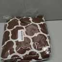 Smiry Round Picnic Tablecloth, Waterproof Elastic Fitted Table Covers for 36" - 44" Tables, Wipeable Flannel Backed Vinyl Tablecloths for Camping, Indoor, Outdoor, Coffee & White