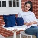 AOCINA Denim Purse Jean Tote Bag for Women Crossbody Shoulder Weekend Bags Denim Purses and Handbags for Women (Small, Celtic Dark Blue)