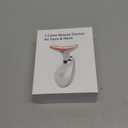 7 Color Face and Neck Massager Light Therapy, Red Light Based Facial Massager for Skin Care, Smoothing, Firming (White)