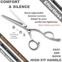 High-end Professional Hair Thinning Scissors Hair Cutting Teeth Shears Barber Hairdressing Texturizing Scissor Extremely Very Sharp 6.25 Inch Stainless Steel Alloy For Men,Women,Salon & Home