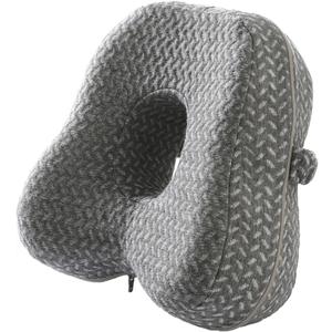 2 x Knee Pillow for Side Sleepers - Butterfly Hollow Design Aligns Spine and Relieves Pressure - Memory Foam Leg Elastic Pillow Strap for Back, Hip, Sciatica Pain Relief - Gray