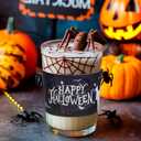 20 Pcs Halloween Coffee Cups Sleeves, Disposable Paper Cup Sleeves Halloween Coffee Sleeves for 12oz 16oz Hot Chocolate Coffee Tea or Cold Beverage (Black)