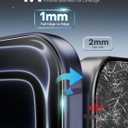 OMOTON Privacy Screen Protector for iPhone 17 Pro [Auto-Align Installation], Tempered Glass with 9H+ Hardness & 12FT Military Grade Shatterproof, 100% Anti-Spy, Full Coverage Protection, 2 Pack