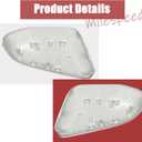 Left Side Mirror Cover Cap Compatible with Camry 2018-2023, Red color Rearview Mirror Cover Cap (Only Fit for Singal Light Type)