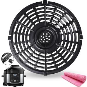 6.5QT Air Fryer Grill Crisper Plate for Ninja OP302/OS301/OS300/FD302/FD305 Foodi Pressure Cooker Air Fryers, Upgraded Grill Pan Grate Tray Rack Grid Shelf for Ninja Air Fryer, Nonstick