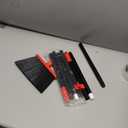 TreeLen Dust Pan and Broom/Dustpan Cleans Broom Combo with 52" Long Handle for Home Kitchen Room Office Lobby Floor Use Upright Stand Up Broom and Dustpan Set - Black/Red