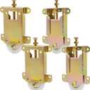 Sliding Mirror Closet Door Rollers Replacement Hardware Fits Contractors Part #W8020C Wardrobe Doors Wheels, 2-5/16" Vertical H.C., 1-1/2" Nylon Concaved Ball Bearing Wheel, 4 Pack