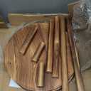 Jotboom 3 Tiers Plant Stand Indoor,Wood Plant Stands for Indoor Plants Multiple,Corner 3 Steps Ladder Plant Shelf High Low Flower Stand Planter Display Rack for Patio Balcony Living Room