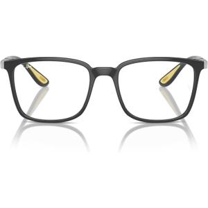 Ray-Ban Rx7240m Scuderia Ferrari Collection Square Prescription Eyewear Frames (Grey/Silver/Demo Lens)