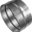 Draft Blocker 12'' Inch - Backdraft Damper - Draft Stopper - Backflow Preventer - Inline Fan Vent Deflector - One-Way Airflow Ducting - Dryer Duct Connector with Backdraught Flap