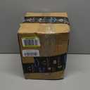 Tripod Table Lamp Light with Birch Color Wooden Base, Wooden Desk Lamp with Rattan Lampshade, 14.37 in Small Lamps, E26 Base Bedside Lamps for Night Stands, Home, Office, Living Room, Dorm(Triangle)