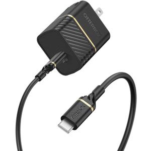 OtterBox USB-C Wall Charger, 30W + OtterBox USB C-C 1M Cable - Black Shimmer