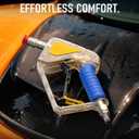 XENDYWASHER Short Swivel Pressure Washer Gun Pro, Stubby Pressure Washer Gun with 3/8" Smooth & 1/4" Quick Connector, Self-Locking Quick Connect Compatible with Hose Foam Cannon Car Wash Foam Gun