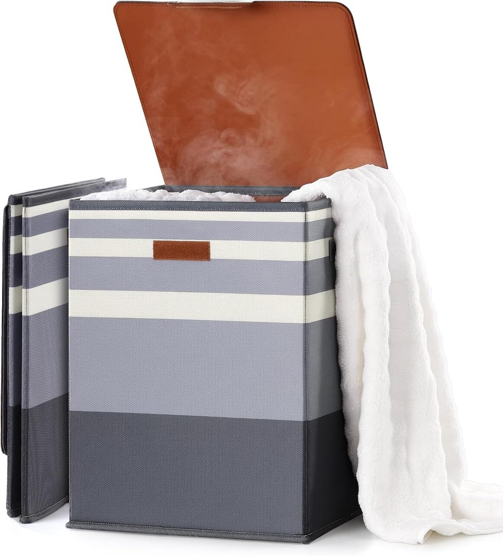 Foldable 40L Large Towel Warmer Bucket360 Even Heating SPA Towel Warmers for Bathroom, Fast Heating with 4 Modes & 30/60/90 Min Presets & Auto Shut-Off, Gift Box (Gradient Grey)