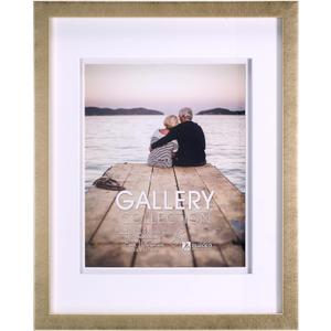 Malden International Designs 11x14 Matted To 8x10 Metallic Gold Matted Picture Frame