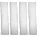 Therwen 4 Pcs 3/8"(10mm) x 3"(75mm) Aluminum Flat Bar 12" Long 6061 General Purpose Plate Extruded Aluminum Bar Solid Extruded Plate Mill Stock