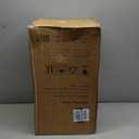 Linon Bronwyn Natural Rattan Seat Bentwood Backless Counter Stool