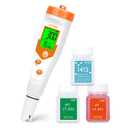 pH Meter for Hydroponics PPM EC Meter for Plant Nutrients Simultaneous Measurement of pH Conductivity TDS Temperature for Reservoir Tank Water DWC Aeroponic Garden Indoor Outdoor Growing