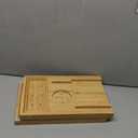 XcE Foldable Bathtub Tray Expandable to 105cm for Luxury Bath, Bath Tray for Bathtub (Bamboo)