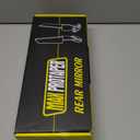 XINGWU Motorcycle Wing Mirrors with LED Turn Signal Adjustable Rotating Stealth Mirrors Rearview Mirror Side Mirrors Amber Light for Ninja Honda Yamaha Suzuki, Black, M11150001307