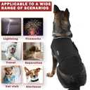 Meifsiu Dog Anxiety Vest, Skin-Friendly Thunder Jacket for Dogs, Dog Calming Shirt for Thunder, Fireworks, Vet Visits and Separation - Keep Pet Calm Without Medicine, Fit for Small