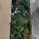 National Tree Company 7.5 ft Pre-Lit Carolina Pine Artificial Christmas Tree, 750 Clear Lights, 1,399 Tips, Includes Stand, Green