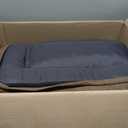Bedsure SupportMax Orthopedic Dog Bed Medium Size Dog - Extra Thick Supportive Medium Dogs Beds with Waterproof Washable Cover, Comfort Pet Bed Sofa with Soft Sherpa and Nonskid Bottom, Brown, 35"