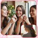 Berlune 5 Set Galentines Day Party Favors Fuzzy Sock Bracelet Scrunchie Gifts Set for Galentines Valentine's Women Party Gift (Red)