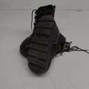 Tscoyuki Goth Platform Ankle Boots for Women - Bat Buckle Straps Rave Boots Zip Round Toe Combat Boots Womens Chunky Wedges High Heels Moto Booties 42