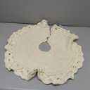 Mr. Pen- Christmas Tree Skirt 24 inches, Cream Knitted Christmas Skirt Tree, Xmas Tree Skirt