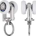 Curtain Track Rollers Curtain Mute Wheel Rollers Hook Pulley Runners/Sliders for Ceiling/Wall Mount Curtain Tracks 30PCS