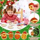 Novabright 24 Pcs Sport Ball Wooden Christmas Ornaments Unfinished, 4 Styles DIY Wood Slices Ornaments with Color Markers Ropes Christmas Tree Hanging Decoration to Paint for Sport Theme Craft Gifts