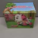 Musical Puppy Toys for 1 Year Old Girl Gifts, 1st Birthday Gril Gift, Bilingual Baby Toy 6-12-18 Months, Learning Toy for 1 Year Old Boy Present with Sound Light (Pink)