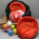 Golf Bucket Outdoor Yard Games, Golf Practice Toys for Family, Adults and Kids, Portable Golf Course for Backyard, Lawn, Park, Beach, Camping (6 Hole Course)