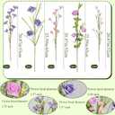 CISDUEO 7 Pcs Wildflowers Artificial Flowers Roses and Lily of The Valley Faux Wildflowers Summer Fake Flowers Spring Bunches Silk Floral Arrangement Wedding Party Decoration Table Centerpieces Home