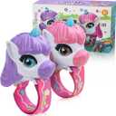 Unicorn Walkie Talkies for Kids 2 Pack with Wrist Strap, Toys for Girls Age 3-10, Long Range 2-Way Radios for Camping, Outdoor Adventure, Birthday