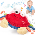 hahaland Baby Toys 6+ 1218 Months  Crawling Musical Dancing Walking Moving Bouncing Learning Crab Tummy Time Toy Sensory Toddler Toys for 13 Year Old Birthday Easter Basket Stuffers