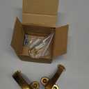 Gun Rack Wall Mount Horizontal Gun Display Wall Mount, Heavy Duty Gun Hooks for Rifle/Shotgun/Pistol Storage, Gun Hanger with Felt Padding, Gold, 1 Pair