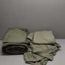 7 Pcs Bedding Set Queen size 90" x 90" ( Green )