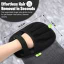 Pet Hair Removal Glove for Cats & Dogs, Five-Finger Electrostatic Pet Hair Remover Gloves, Reusable & Washable Magic Brush Pet Hair Removal Tool for Couch, Clothing, Carpet, Car Seat, Velcro Strap