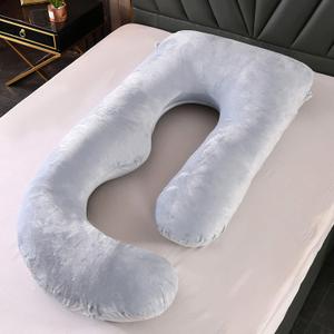 Full Body Pillow for Sleeping Comfortable and Crystal Fleece Easy to Clean Special Pillow for Pregnant Women (C)