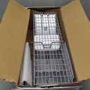 HOMESTEAD Live Rat Trap Indoor/Outside - Squirrel Trap, Have A Heart Animal for Chipmunk, Small Rabbits, Weasel and Similar-Size Rodents, 18"x5"x5", 2 Doors, Fully Assembled
