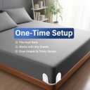 Twist-Lock Bed Sheet Holder & Corner Grippers - Stops Shifting & Bunching for a Tight Fit, Innovative Clip-Free Design,Universal for All Mattress & Sheet Sizes, Easy Install